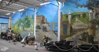 Musée des Blindés de Saumur - Fresque des Cadets de Saumur_7 Musée des Blindés de Saumur - Fresque des Cadets de Saumur_7