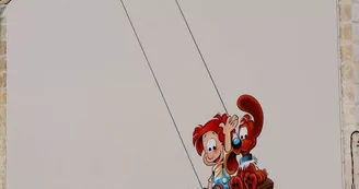 Mur peint "Boule et Bill"