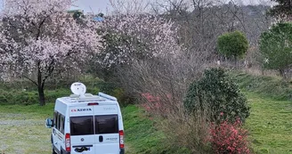 Aire de camping-car la Ferme Théâtre à Lablachère