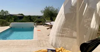 Villa Le Bélieu, gîte 4 * accessible PMR, climatisation /grande piscine privée, 4-5 personnes SUD Ardèche