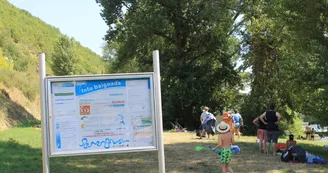 Castelfranc Baignade dans la rivière Lot