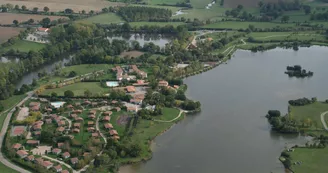 Vue aérienne du site