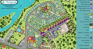 Plan Camping Le Périgord 2024 - 1