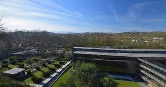 Jardins contemporains CG 64 - Pau - Vue depuis ascenseur Jardins contemporains CG 64 - Pau - Vue depuis ascenseur
