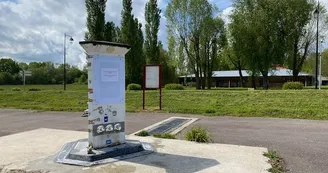 Borne_aire aménagée CC Mesnil St Père Borne_aire aménagée CC Mesnil St Père