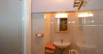 salle de bain dans la chambre