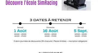 Affiche porte ouverte Ecole simracing bouvet academy
