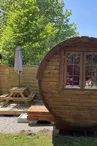 Bungalow toilé et chalets/tonneaux Les Nières