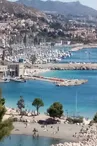 Vue des plages de Corbières à Marseille