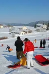 Piste de luge à Prénovel, Haut-Jura