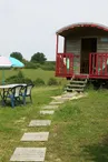 La Grande Savane - Saint-Paul-le-Gaultier - roulotte toute équipée extérieur